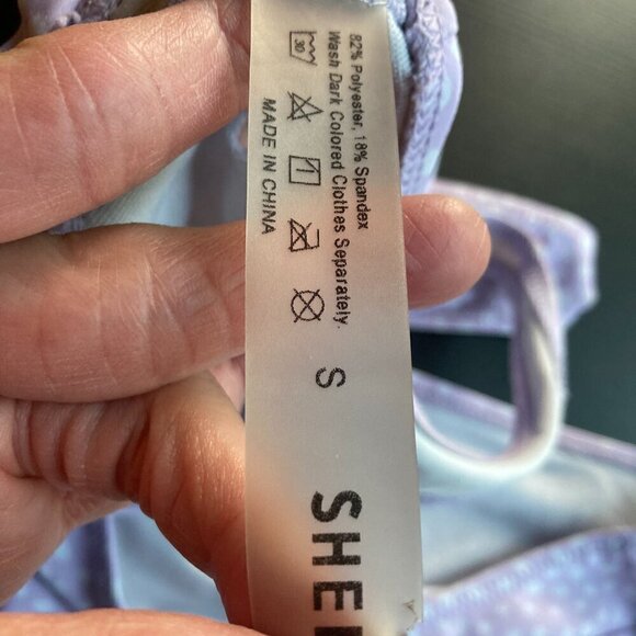 SHEIN BIKINI SET SIZE SMALL PINK /WHITE POLKADOTS - Picture 5 of 8